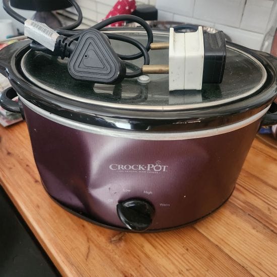 Crock pot has small dent working order