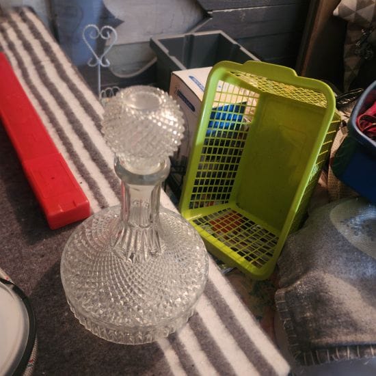 Cut glass decanter