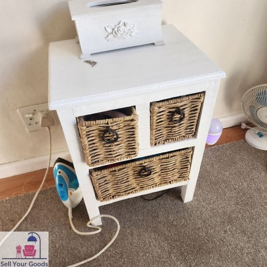 Three drawer pedestal