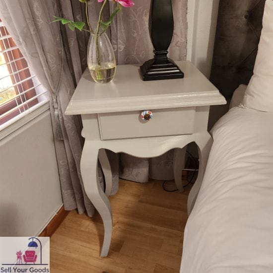 Two grey pedestals with drawer - Image 2