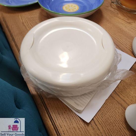 White braai plates