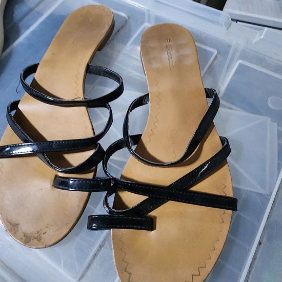 Black woolworhths sandals size 8