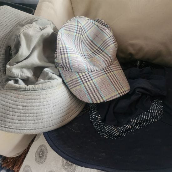 Three caps