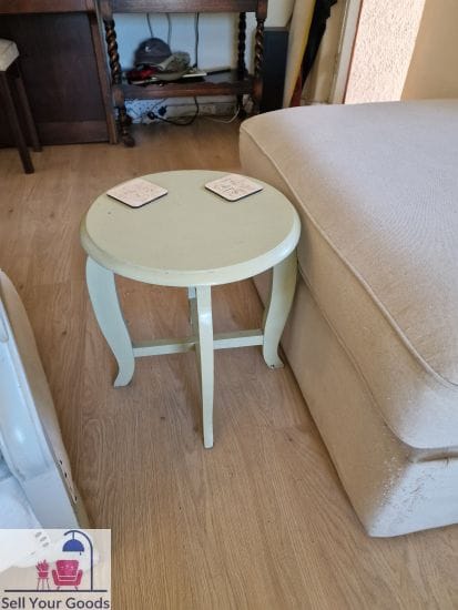 Round side table
