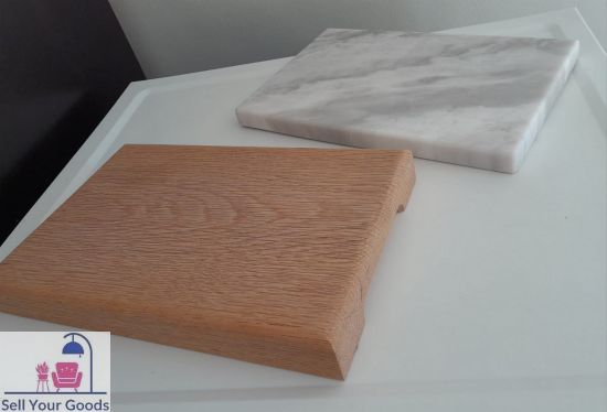 Marble and wood cutting or serving boards