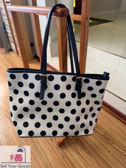 Polka dot handbag