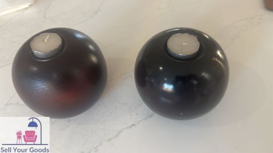 Two tealight candle holders