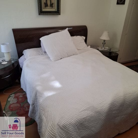 Beadroom Suite consisting of Bed 2 x Side Tables Dressing Table Chest of drawers and Queen Sealy Posture Mattress (Mattress 1 month old)