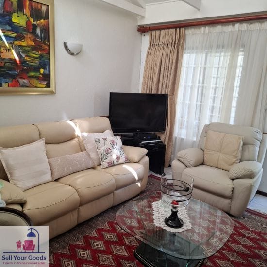 Lounge suite consisting of 3 seater 2 seater and 1 Seater Recliner Set Genuine Leather