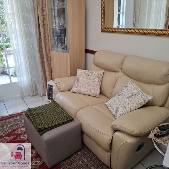 Lounge suite consisting of 3 seater 2 seater and 1 Seater Recliner Set Genuine Leather - Image 2