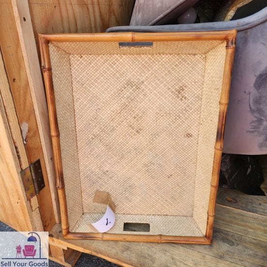 Bamboo & rattan tray