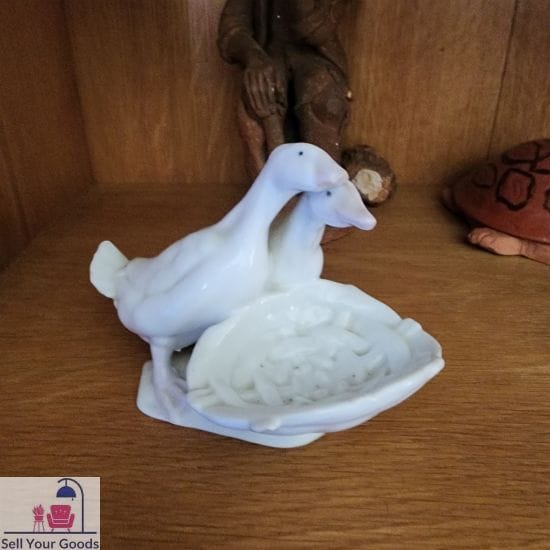 Ceramic geese ornament