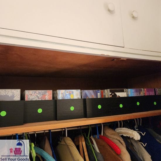 Large selection of CDs with holders