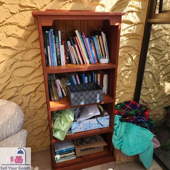 Oregon pine bookcase