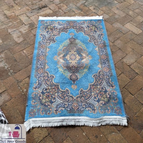 Blue persian style rug