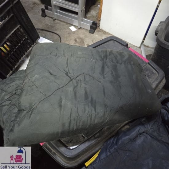 Green sleeping bag