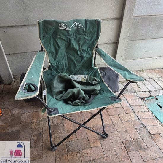 Green camping chair