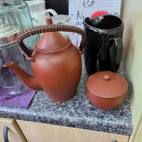 Terracotta tea set