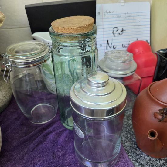 Four storage jars
