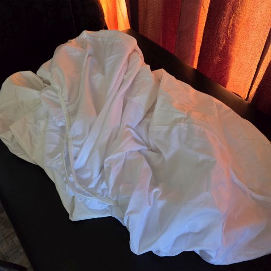 Double waterproof mattress protector fitted cover