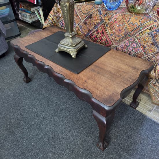 Medium size Imbuia ball & claw coffee table