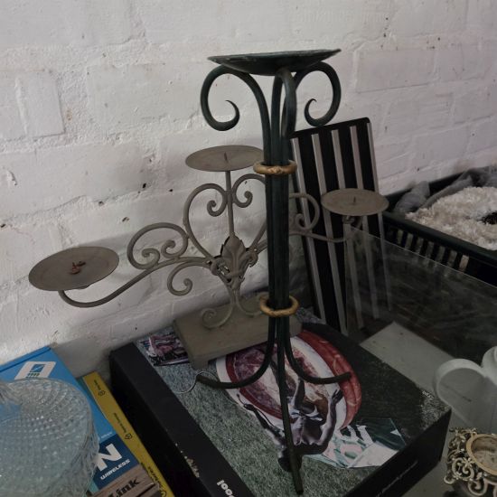 Two candle holders