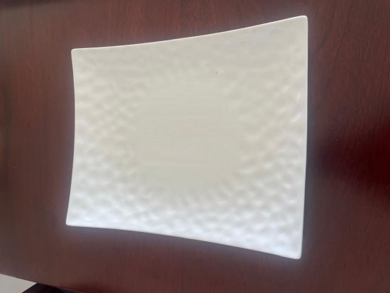 White ceramic platter